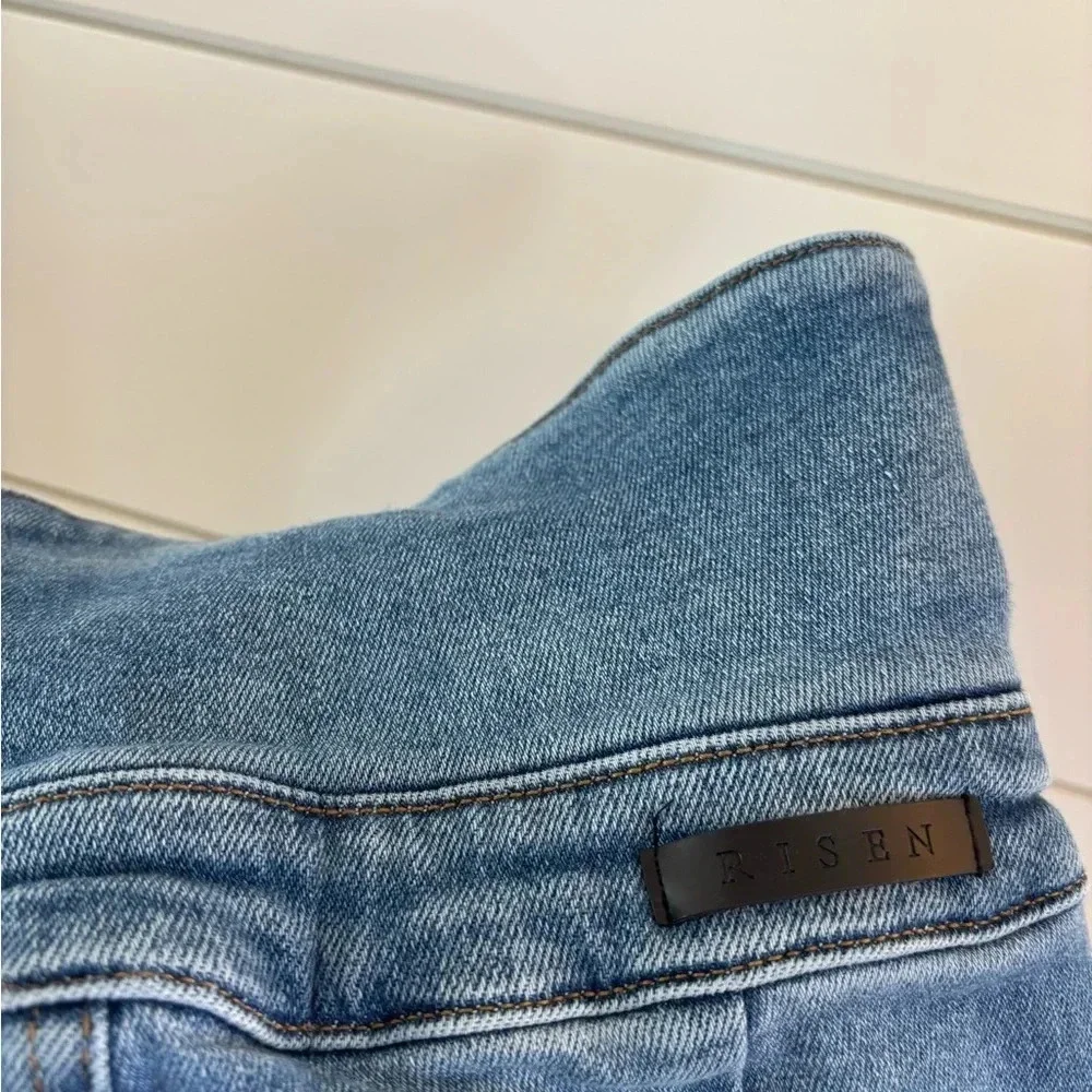 RISEN Looking For Answers High Rise Tie-Belt Risen Skinny Jeans - Picture 4 of 5